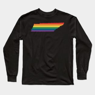 Tennessee State Rainbow Long Sleeve T-Shirt